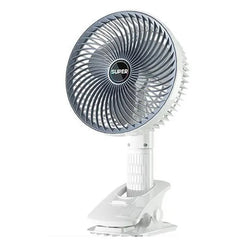 Portable Circulation Clamp Fan – Rechargeable Table Fan with Clamp Stand & USB Power