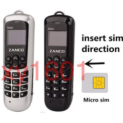 Zanco Bee Mini Keypad Phone – World's Smallest Mobile, 2G GSM, Voice Changer, Bluetooth, Micro SIM Compatible