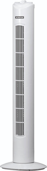 Status 32” Oscillating Tower Fan – 3 Speed Slim Cooling Fan with Timer & Carry Handle (White)