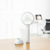 Daewoo Mini Handheld Travel Fan – USB Rechargeable Portable Fan with Stand, 3 Speeds & Foldable Design
