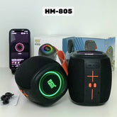 HM-805 Wireless Bluetooth Speaker – 1200mAh / IPX4 / RGB Lights / Mini “Subwoofer” Bass