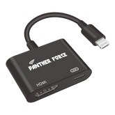 PF28- Panther Force HDTV Adapter - Universal Compatibility for HDTV & Apple Devices (Black)