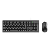 PF289 - Panther Force Wired Keyboard & Mouse Combo | Full-Size Keyboard, Precision Mouse, Ergonomic Design (Black)