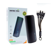 PF90 - Panther Force 2600mAh Mini Power Bank | Compact, Fast Charging, Travel-Friendly (Black)