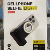 Cellphone Selfie Light BBC-9 – Rechargeable LED Ring Fill Light with Shutter Button