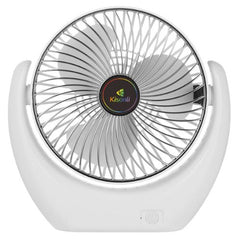 Kisonli F105 Portable Desktop Cooling Fan – Rechargeable 2000mAh USB Silent Fan with 3 Speeds