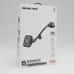 PF315-Panther Force 15W Magnetic Wireless Car Charger – 30cm Long Arm Flex Mount | 360° Adjustable Phone Holder