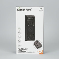 PF163-Panther Force 10000mAh Power Bank – 20W Fast Charging | 4 USB Ports + USB-C | Intelligent Charging