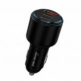 PF169-Signature 130W Car Charger Kit – Dual PD + QC 3.0 Fast Charging | 3 Ports | USB-C Cable Included