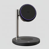 PF216-Signature 3-in-1 Smart Wireless Charger – 25W Fast Charging | Magnetic Stand | Silent Cooling Fan | Phone, Watch & Earbuds