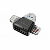 PF251-Panther Force 4-in-1 Mobile Flash Drive – Lightning, USB-C & USB 3.0 | 3A Fast Transfer | Plug & Play
