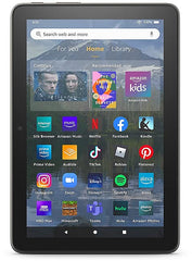 Amazon Fire HD 8 Plus (2022) Tablet, 8" HD Display, 64GB Storage, 3GB RAM, Wireless Charging, 13-Hour Battery Life- Gray