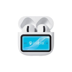 Celebrat W76 TWS Earbuds with Smart Color Display