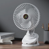 Kisonli F104 Portable Desktop Cooling Fan – Rechargeable USB Air Circulator with 3 Speeds