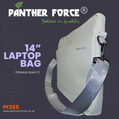 PF255-Panther Force 14-Inch Laptop Bag – Grey | Durable & Stylish Shoulder Bag