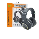 PF219 - Panther Force Round 2-in-1 Headphones | Wired & Wireless Bluetooth, Deep Bass, Foldable, Built-in Mic