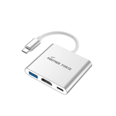 PF29- Panther Force 3-in-1 Adapter - Versatile Connectivity for All Your Devices (White)