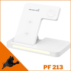 PF213- Panther Force 3-in-1 Wireless Charger - All-in-One Charging Station for Phone, Apple Watch, and AirPods