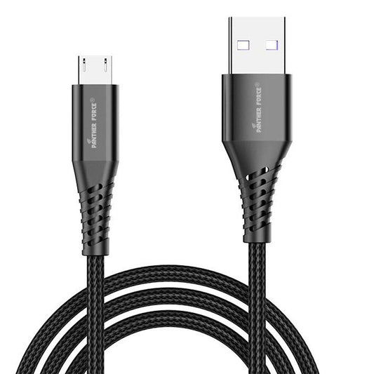 Panther Force 1 Meter Charging Cables – USB-C, Lightning, and Micro-USB Cables for Fast Charging & Data Transfer