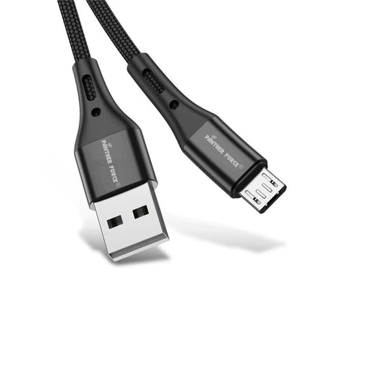 Panther Force 2 Meter Charging Cables for iPhone, Type-C, and Micro-USB – Fast Charging & Data Transfer with Extended Reach