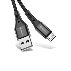 Panther Force 2.4A 3M Cables Black For All Devices (Micro-USB, Lightning, and Type-C )