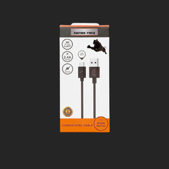 Panther Force 2 Meter Charging Cables for iPhone, Type-C, and Micro-USB – Fast Charging & Data Transfer with Extended Reach