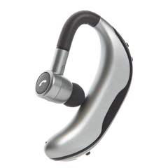 PF31-Panther Force  Bluetooth Handsfree Headset – Curved Fit, 17 Hours Talk Time, Dual USB Connectivity (Silver)