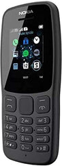 Nokia 106 all carriers 4GB Dual Sim 2018 Dark Grey With LED Torch - FM Radio - Big Button Phone