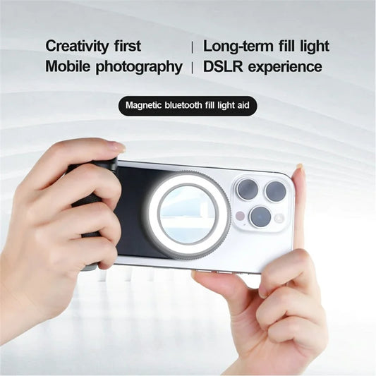 Cellphone Selfie Light BBC-9 – Rechargeable LED Ring Fill Light with Shutter Button