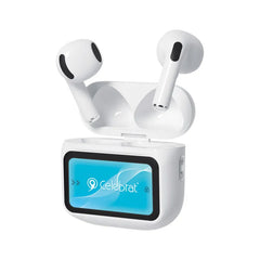 Celebrat W76 TWS Earbuds with Smart Color Display