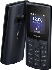 Nokia 110 4G Feature Phone with 4G, Camera, Bluetooth, FM radio, MP3 player, MicroSD, Long-Lasting Battery, and Pre-loaded Games, Dual Sim