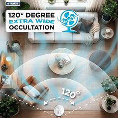 Status 32” Oscillating Tower Fan – 3 Speed Slim Cooling Fan with Timer & Carry Handle (White)