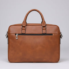 APEX Men’s Leather Laptop Bag – Premium Business Briefcase (Brown & Black)