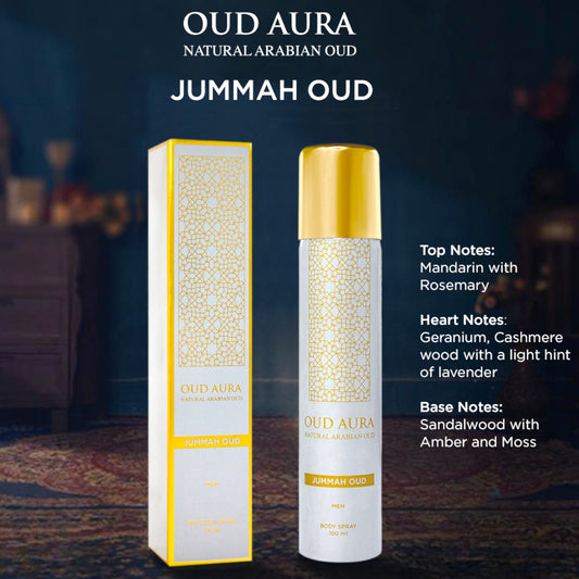Jummah Oud Body Spray 100ml EDP By Oud Aura