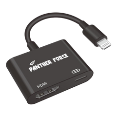 PF28- Panther Force HDTV Adapter - Universal Compatibility for HDTV & Apple Devices (Black)