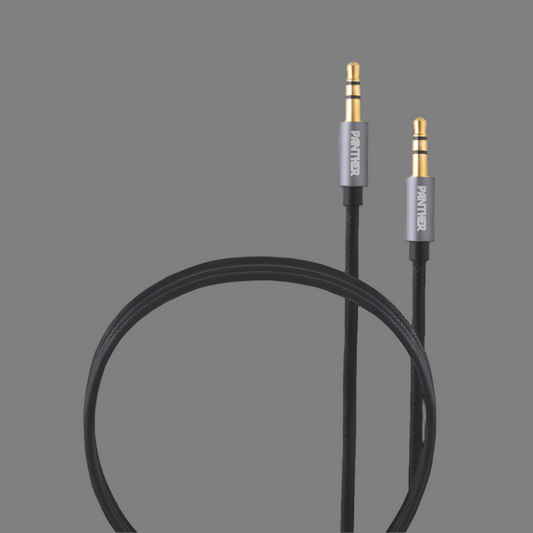 Panther Force 1.2M & 2.2M AUX Cables - 3.5mm High-Quality Audio Cables