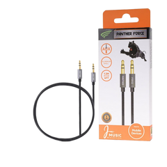 Panther Force 1.2M & 2.2M AUX Cables - 3.5mm High-Quality Audio Cables