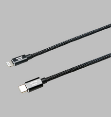 PF174-Panther Force FAST PD Type-C to Lightning Cable (2M, Black) - Seamless Connectivity & Uninterrupted Power