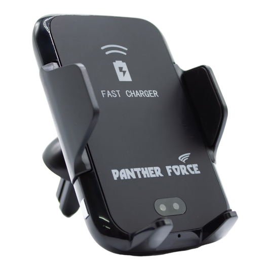 PF176-Panther Force Wireless Car Holder – Magnetic Fast Charging &; Secure Clip Mount (Black)