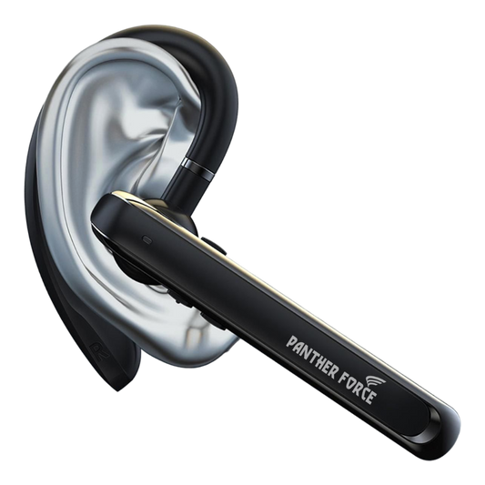 PF197-Panther Force Earpiece – 18H Talk Time, USB-C Fast Charging, Wireless Bluetooth, Black