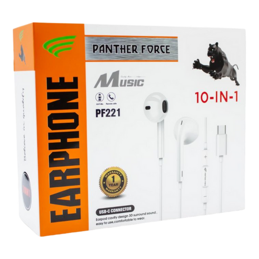 PF221-Panther Force C-Type Handsfree (White)