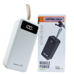 PF222 - Panther Force 50000mAh Super Power Bank | Massive Capacity, Multi-Device Charging, Fast Charging Technology (white)