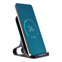 PF235- Panther Force 15W Wireless Stand Charger - Fast Charging with Ergonomic Stand for Qi-Enabled Devices BLACK