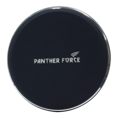 PF236- Panther Force 15W Wireless LED Charger - Fast Charging with Real-Time LED Display for Qi-Enabled Devices BLACK