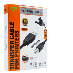 PF238-  Panther Force Printer Cable - Reliable Connectivity for Seamless Printing (Black)