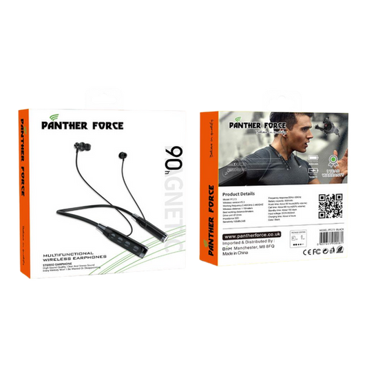 PF273 - Panther Force Multifunctional Wireless Earphones | Bluetooth Earbuds with HD Sound & Long Battery Life (Black)