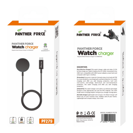 PF279-Panther Force Watch Charger for Samsung - Seamless Connectivity, Uninterrupted Power