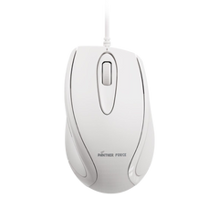 PF295 - Panther Force Wired Optical Mouse | High-Precision Tracking, Ergonomic Design, Durable Build, Plug-and-Play Simplicity (White)