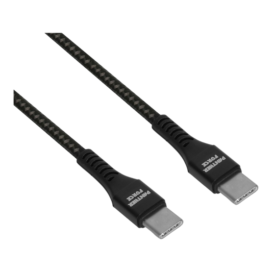 PF173-Panther Force 65W Type-C to Type-C Cable 2M – Seamless Connectivity, Uninterrupted Power, Fast Charging & High-Speed Data Syncing for Smart Devices