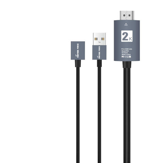 PF60- Panther Force 3-in-1 FHD Cable – Extended Length for Convenient Charging & Syncing